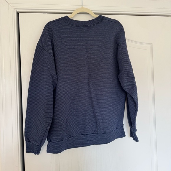 Vintage Alaska Spellout Striped Crewneck Pullover Sweatshirt Suttons Sportswear - Picture 6 of 7